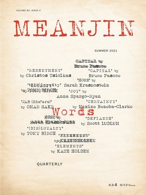 cover image of Meanjin Volume 80, Issue 4